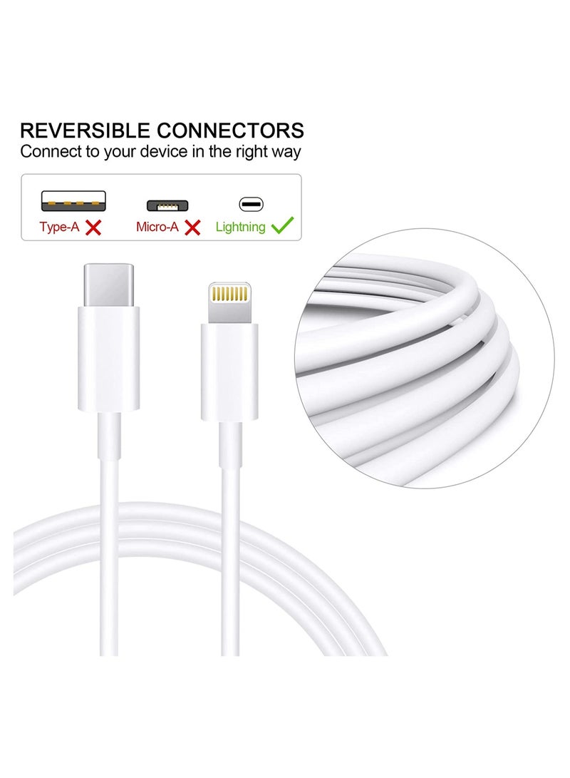 Fast Charger 【Apple MFi Certified】 20W USB C PD Wall Charger Plug with 6FT Type C to Lightning Cord Compatible with iPhone 13/12/11/Pro Max/XS Max - Image 5